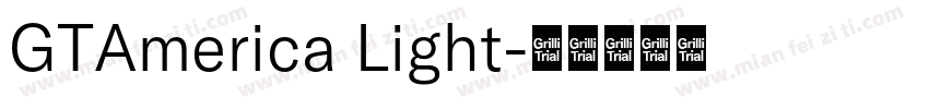 GTAmerica Light字体转换